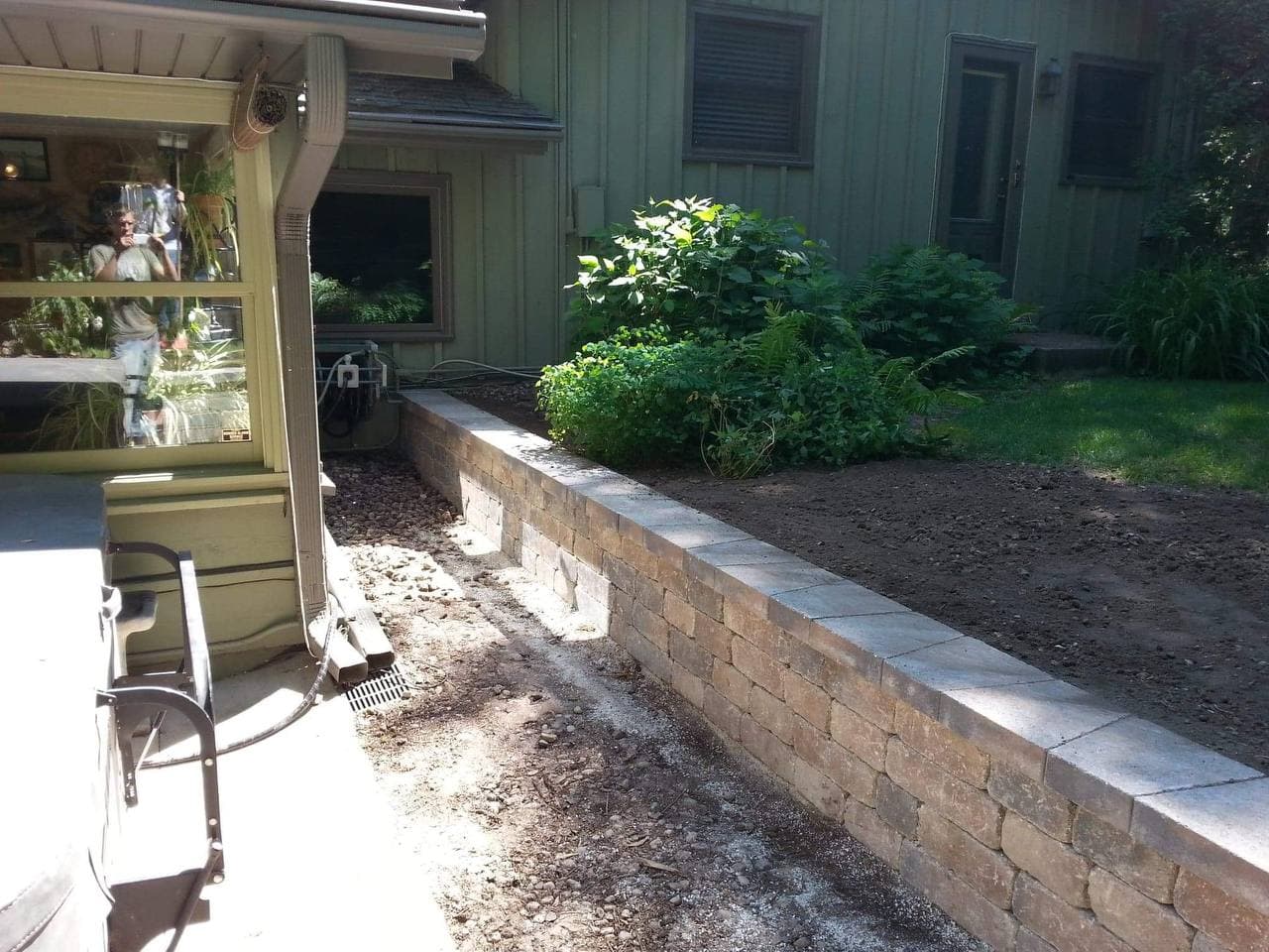 Patio Entry Wall